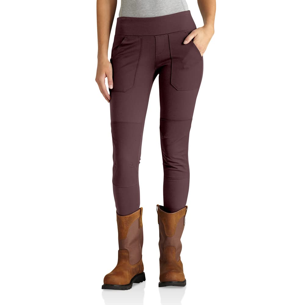 Carhartt Women's Force Fitted Midweight Utility Leggings - Durable Work Pants for Construction, Landscaping & Outdoor Activities | Stretch Comfort & Functional Pockets