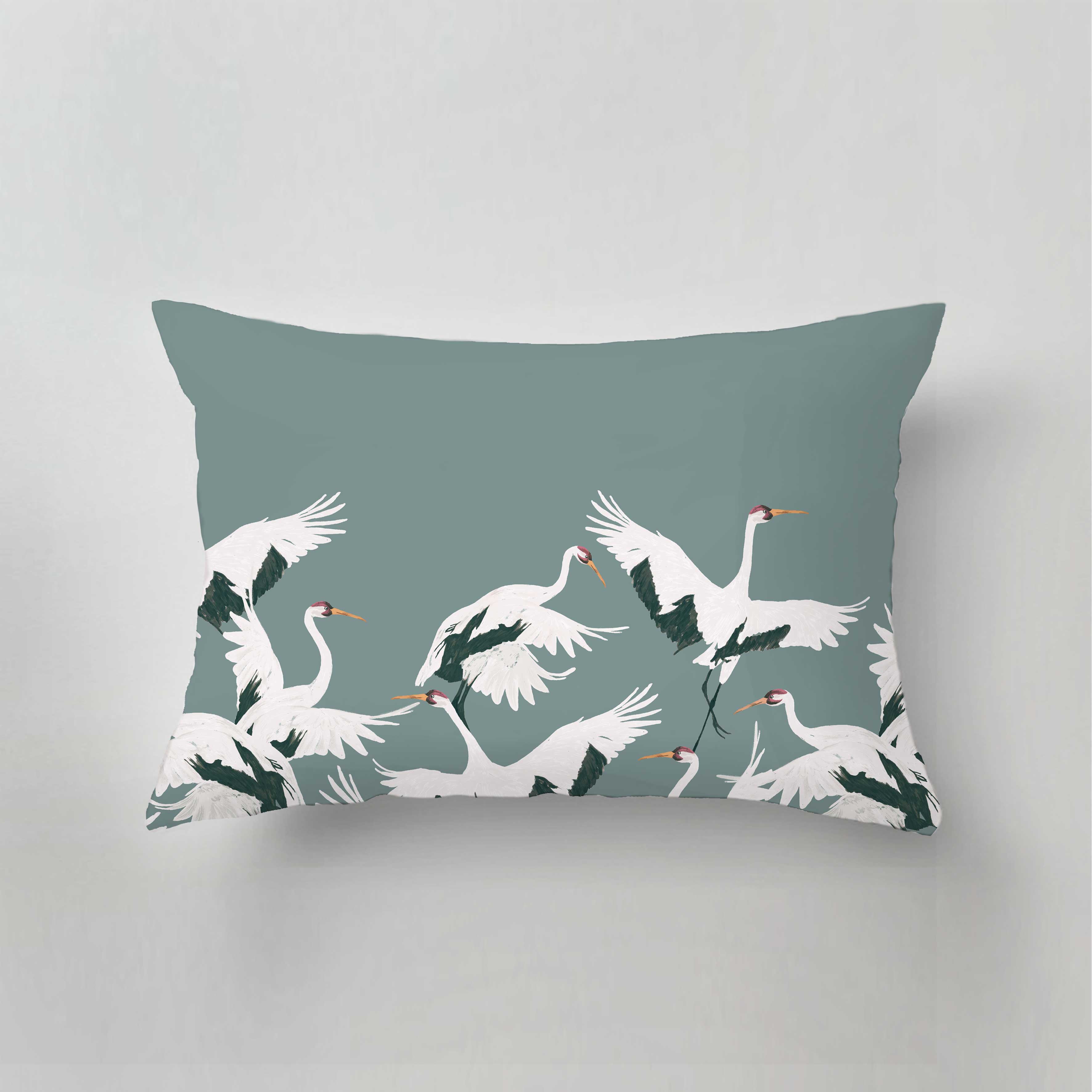 Premium Outdoor Pillow - Waterproof & UV Resistant Cushion for Patio, Garden & Poolside - Comfortable & Durable Stork Design - Perfect for Relaxing Outdoors