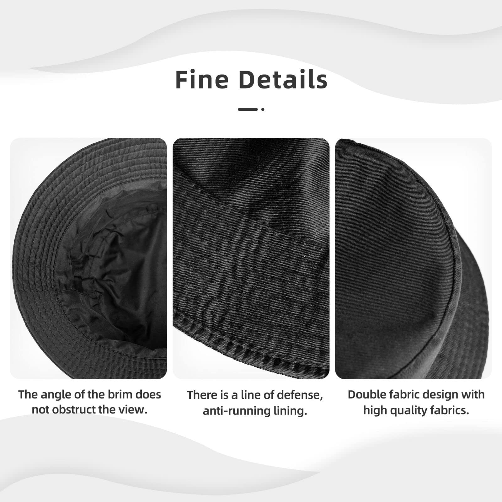 Stylish Packable Bucket Hats for Women & Men - UV Protection Sun Hat for Outdoor Activities, Fishing, Beach & Cornhole Champion - 5-Pack Fashionable Summer Caps