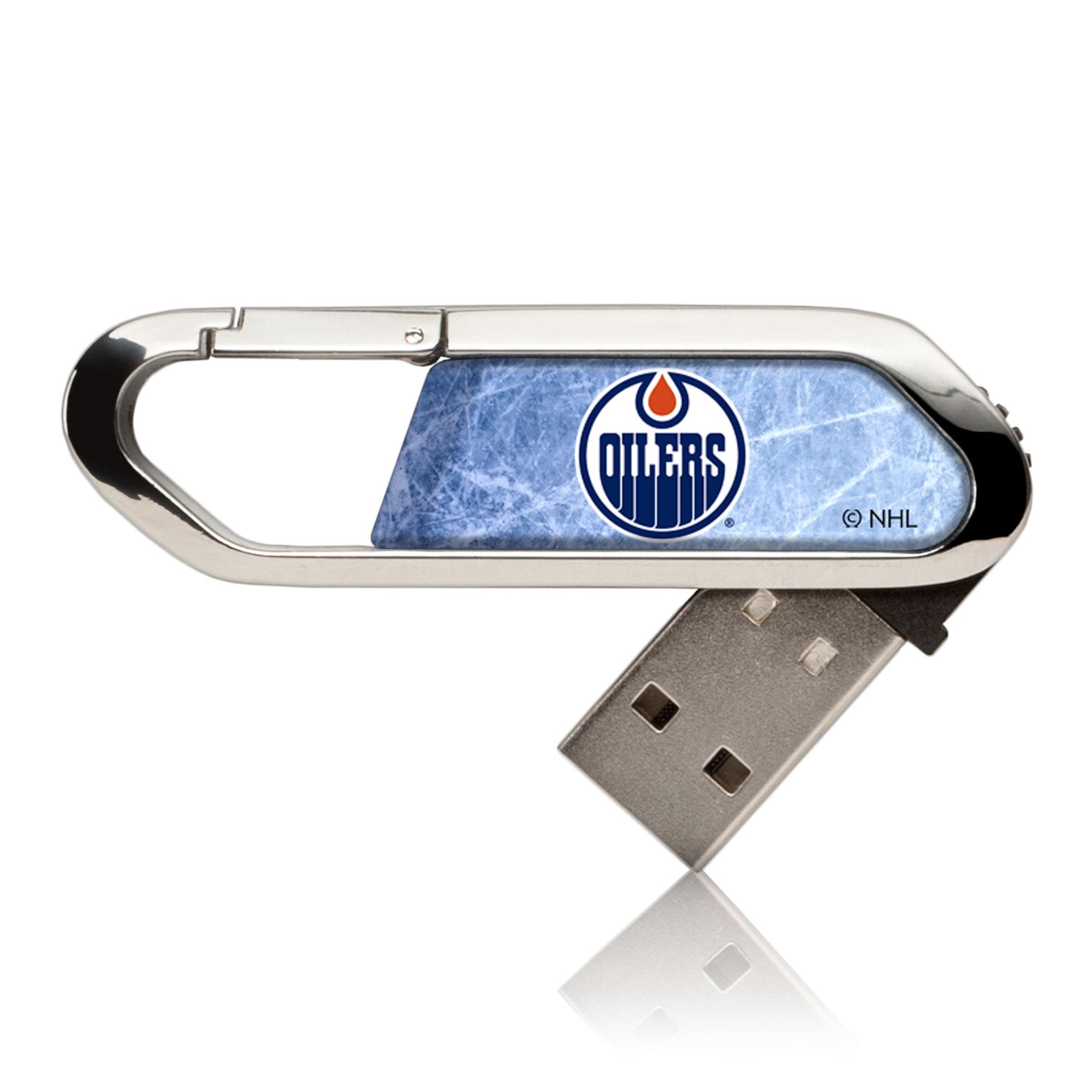 Edmonton Oilers NHL Ice Flood USB 32GB Flash Drive Clip Style - Perfect for Hockey Fans, Game Day Storage & Team Spirit Gifts