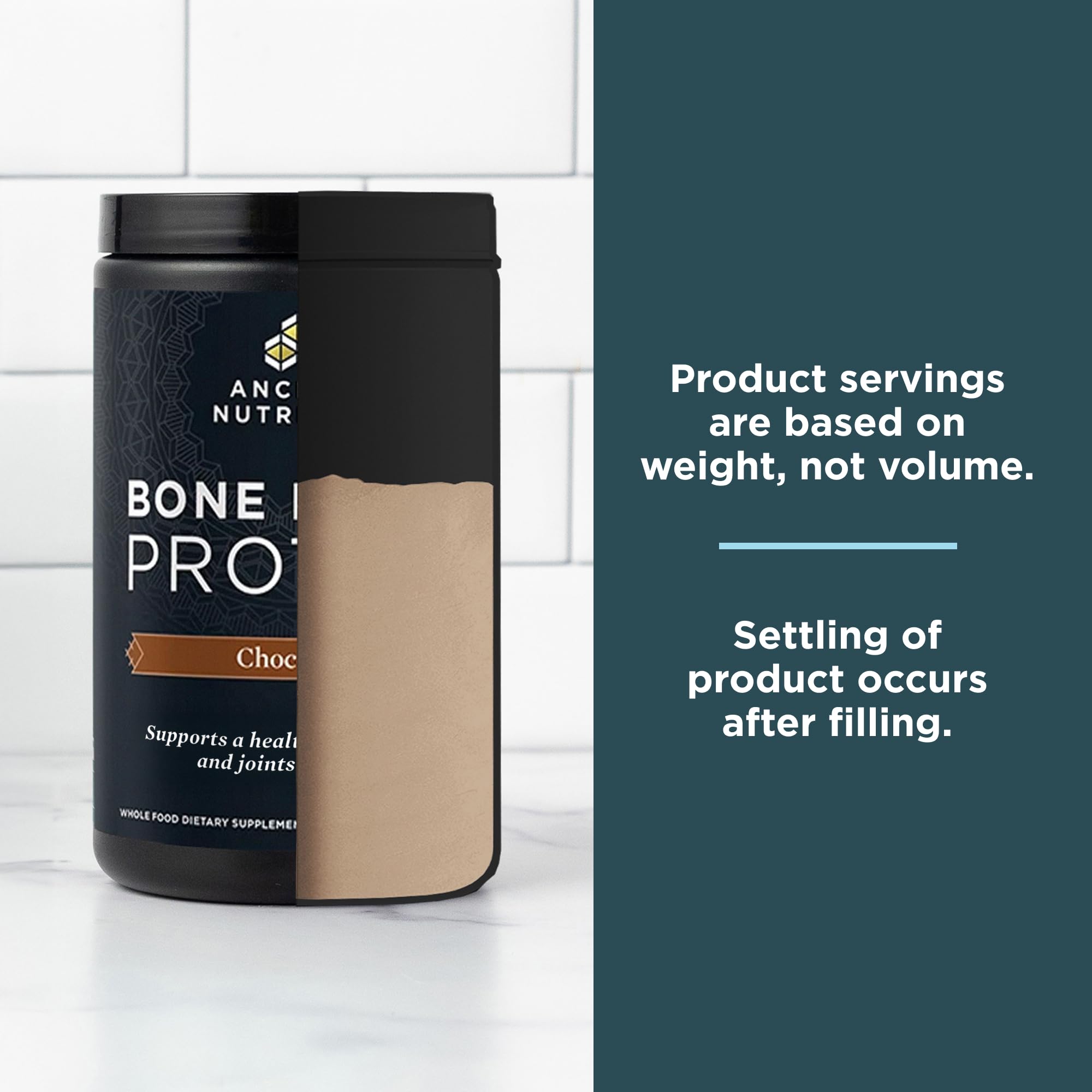 Ancient Nutrition Bone Broth Protein Powder - Chocolate Flavor, 20g Protein Per Serving, 20 Servings, Gluten Free Hydrolyzed Collagen Peptides Supplement - Perfect for Post-Workout Recovery, Smoothies & Baking