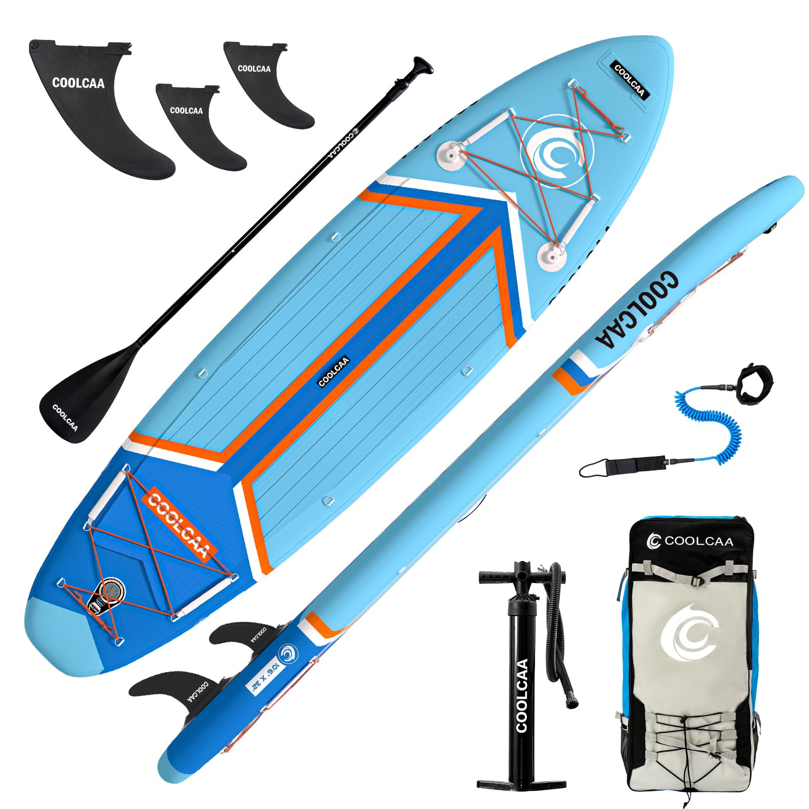 Premium Inflatable Stand Up Paddle Board for Adults & Youth - 460lb Max Capacity SUP with Paddle, Pump & Accessories - Perfect for Lakes, Oceans & Yoga