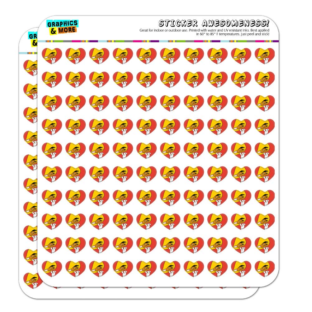 Looney Tunes Speedy Gonzales Heart Shaped Planner Stickers - Cute Cartoon Calendar & Scrapbook Decoration for Journals, DIY Crafts, Bullet Journals & School Supplies