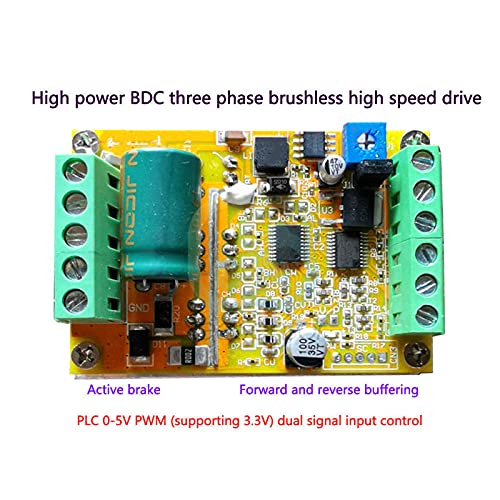 Brushless Motor Controller Driver Board - High Power DC Motor Speed Control for DIY Robotics, CNC, 3D Printers | Perfect for Home Automation & Industrial Applications