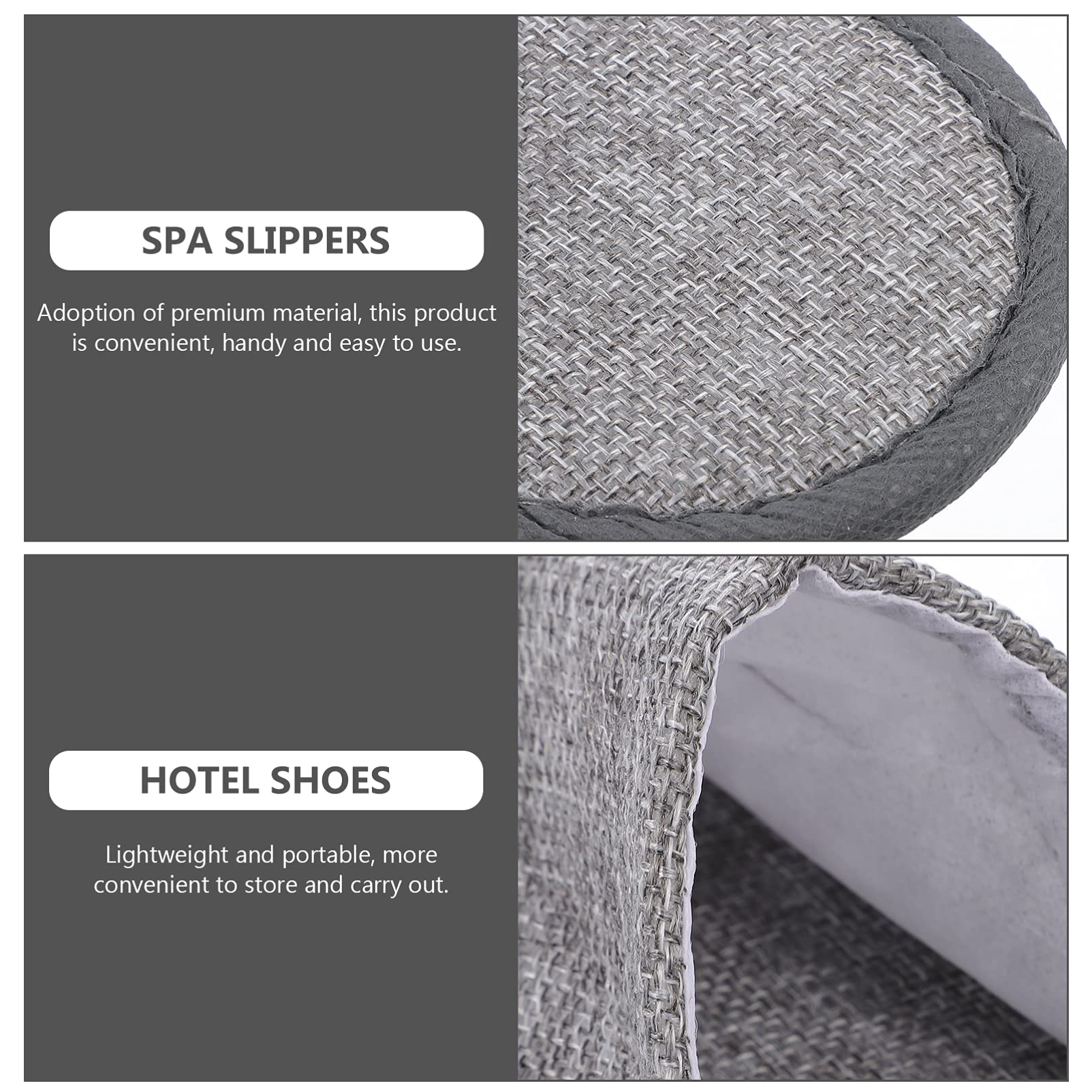 20 Pack Hotel Slippers - Non-Slip Disposable Cotton Linen Slippers for Bridal Party, Spa, Travel & Home Use - Bulk Toweling Slippers for Men & Women - Perfect for Weddings, Hotels, and Relaxation