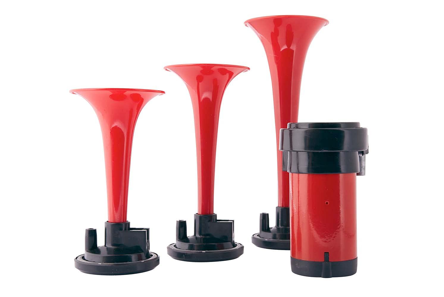 HELLA 003001671 Triple-Tone Air Horn Kit with 12V Air Compressor & Mounting Bracket - Loud Truck, Boat, Motorcycle Horn for Emergency & Off-Road Vehicles
