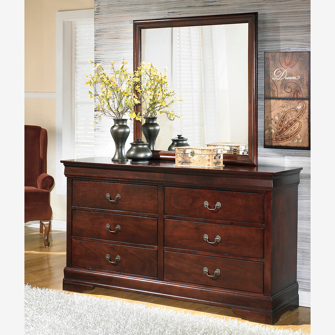 Alisdair Dresser - Modern Wooden Dresser with 6 Drawers, Sturdy Bedroom Furniture for Home Organization | Perfect for Bedroom, Living Room, and Guest Room Storage