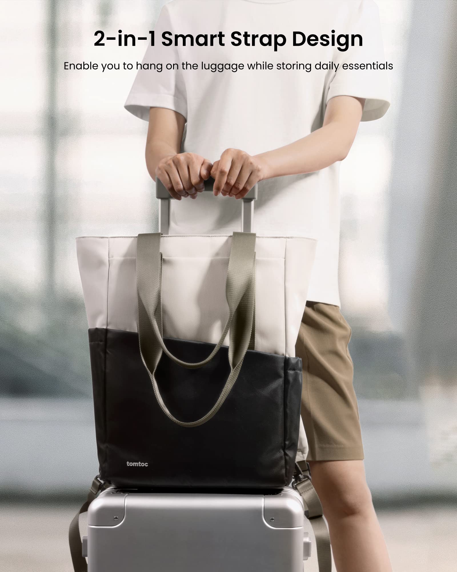 Tomtoc 16-inch Laptop Backpack - 16L Work & Travel Computer Bag for Professionals
