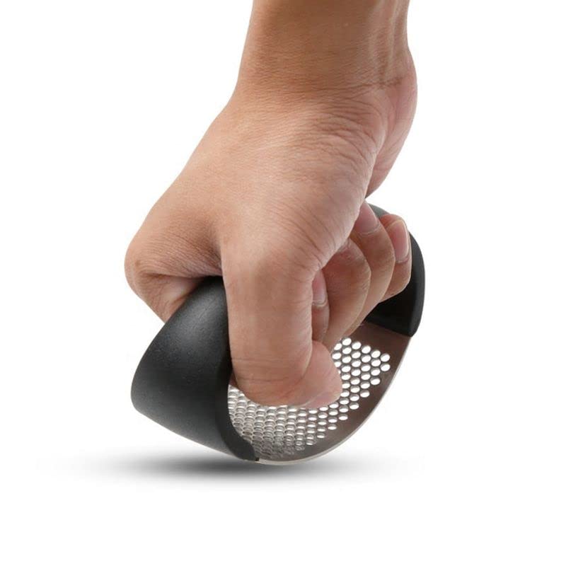 Premium Stainless Steel Garlic Press - Heavy Duty, Rust-Proof & Easy to Clean - Perfect for Cooking, Restaurants & Home Kitchens