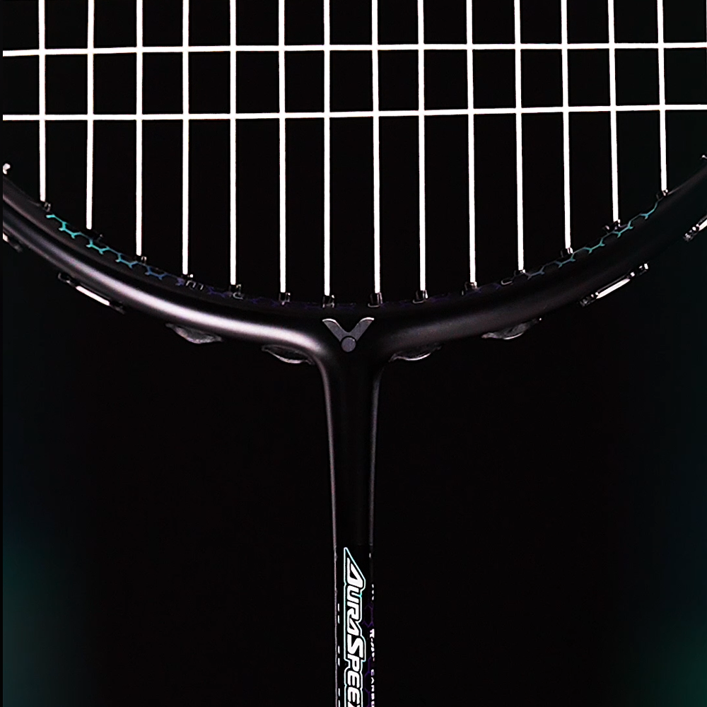 Victor AuraSpeed 90K Metallic Badminton Racket (ARS 90K METALLIC) - Professional Carbon Fiber Shuttlecock Racket for Competitive Play - Preorder Now for Tournament & Training Use
