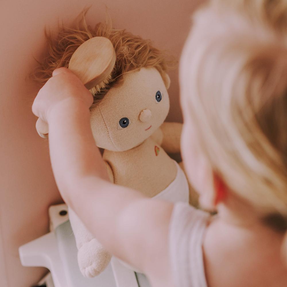 Dinkum Dolls Hair Brush Set - Soft Bristle Detangling Brush for Kids & Adults - Perfect for Gentle Styling, Detangling, and Daily Hair Care at Home or On the Go