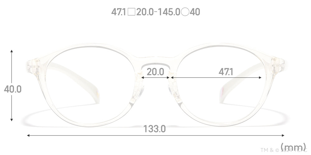 JINS x Care Bears Sparkle Heart Bear Glasses - Cute & Stylish Eyewear for Kids & Adults | Perfect for Cosplay, Gifts, and Everyday Fashion