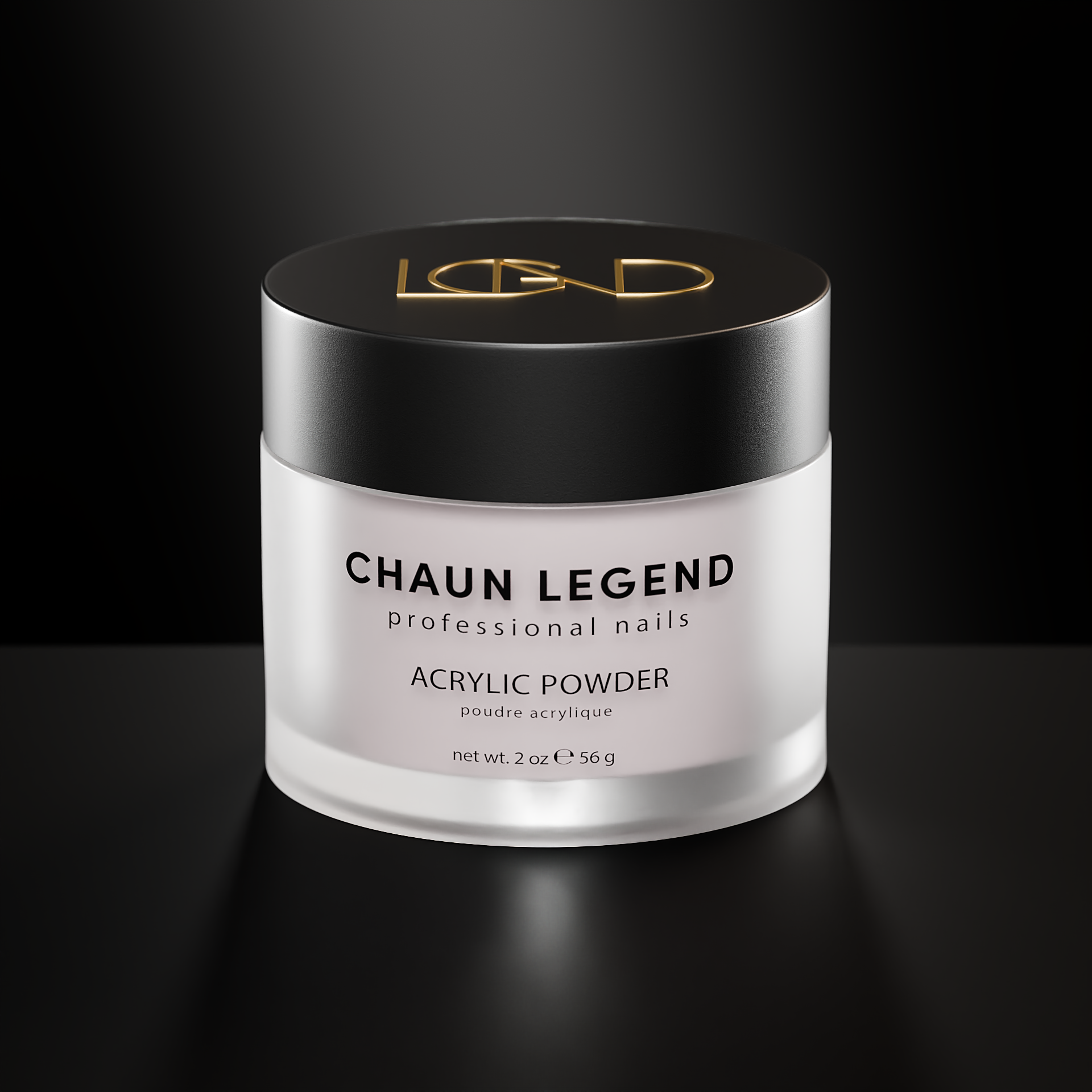 Chaun Legend Acrylic Powder 2oz - 112 Bubblegum Pink for Nail Art, DIY Manicure & Professional Salon Use - Long-Lasting & High Gloss Finish