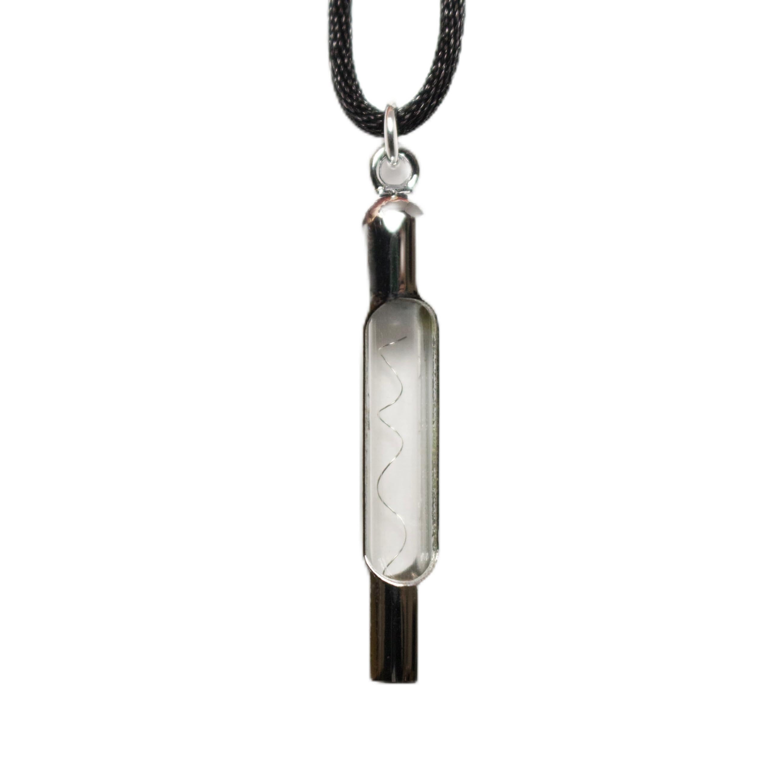 99.95% Pure Platinum Necklace - Element 78 Pt Chemistry Sample Jewelry for Science Lovers & Gift Giving