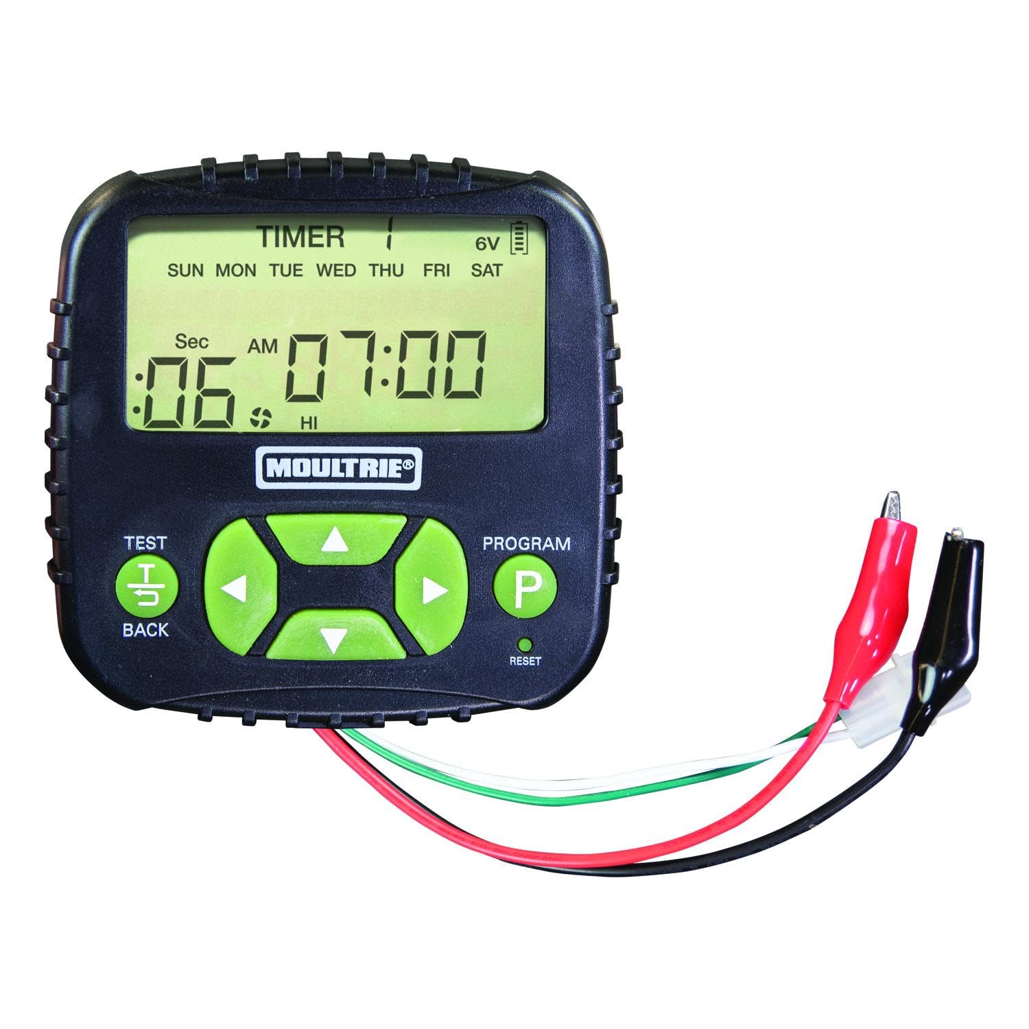 Moultrie Universal Digital Timer II - Programmable Outdoor Timer for Lights, Pumps & Appliances | Perfect for Garden, Aquarium & Home Automation