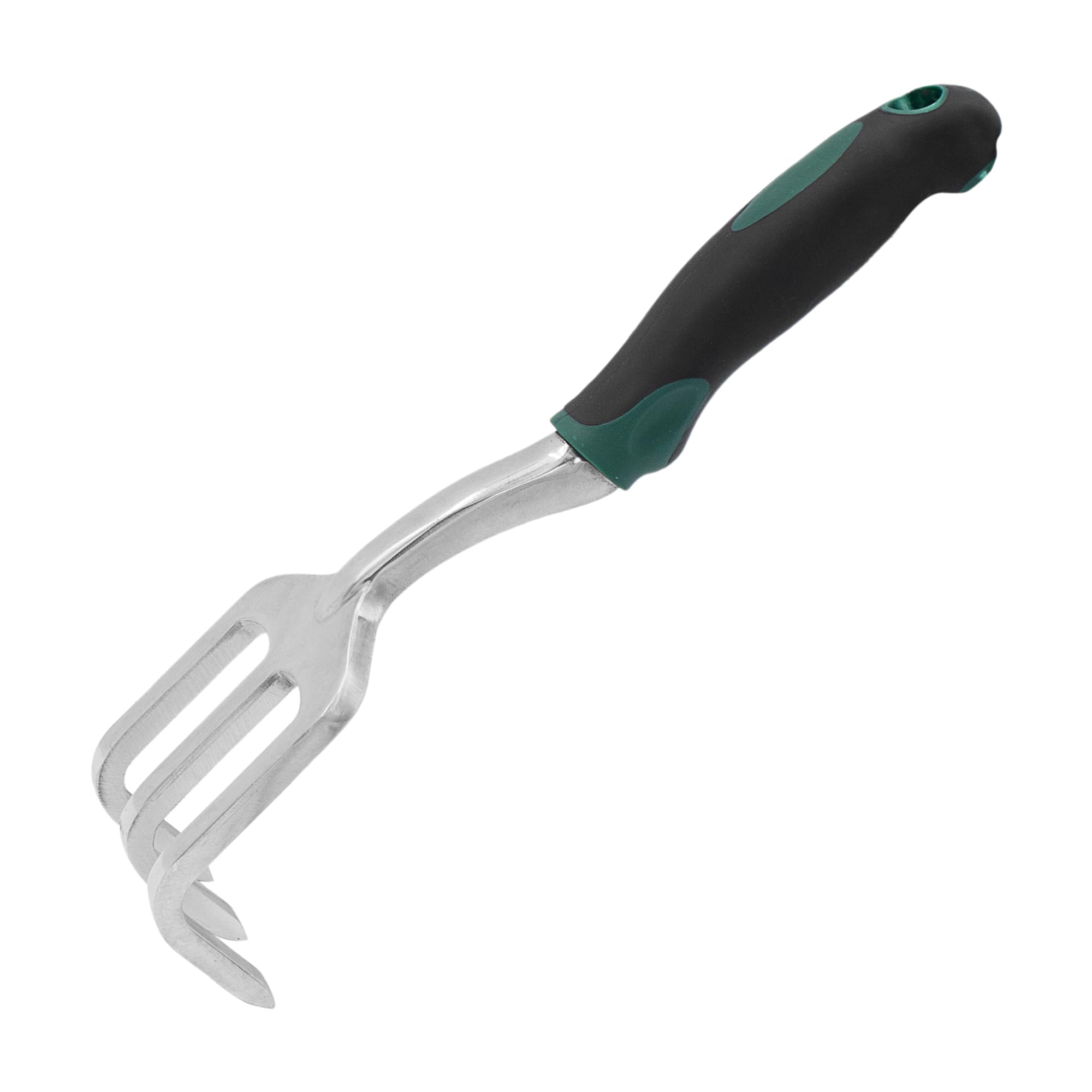 Zenport 15308A-12PK 3-Prong Cultivator with Ergonomic Grip - 14 Inch Polished Aluminum Garden Tool (Box of 12, Black) for Weeding, Soil Aeration & Gardening