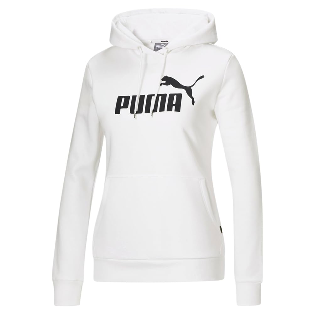 PUMA Women's Essentials Logo Fleece Hoodie - Soft Warm Pullover Sweatshirt for Casual Wear, Gym & Outdoor Activities