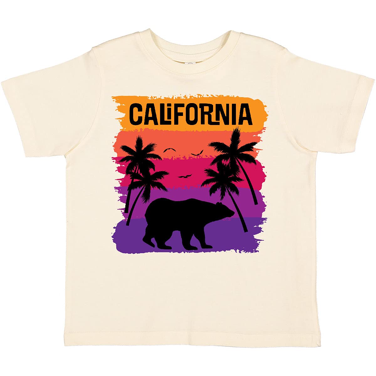 Inktastic California Sunset Vacation Beach Toddler T-Shirt - Cute Summer Graphic Tee for Boys & Girls - Perfect for Beach Trips, Family Vacations & Outdoor Adventures