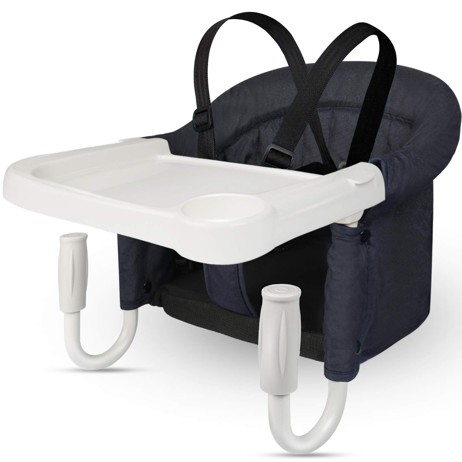 Portable Hook-On High Chair with Removable Tray - Clip-On Baby Feeding Seat for Toddlers - Travel-Friendly, Washable & Space-Saving - Perfect for Dining Out, Travel & Small Spaces
