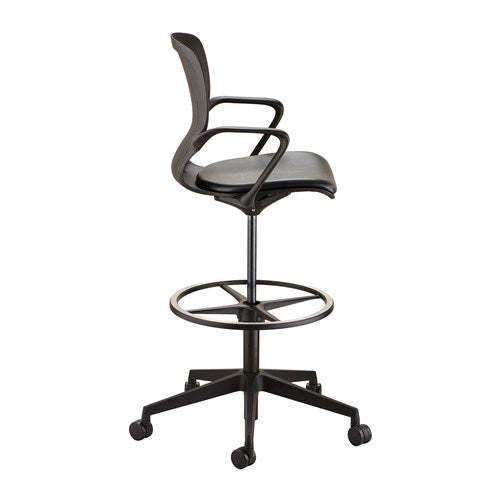 Safco 7014 Shell Extended Height Adjustable Office Chair - Ergonomic Design for Home & Office Workspaces, Perfect for Desks, Standing Workstations & Conference Rooms