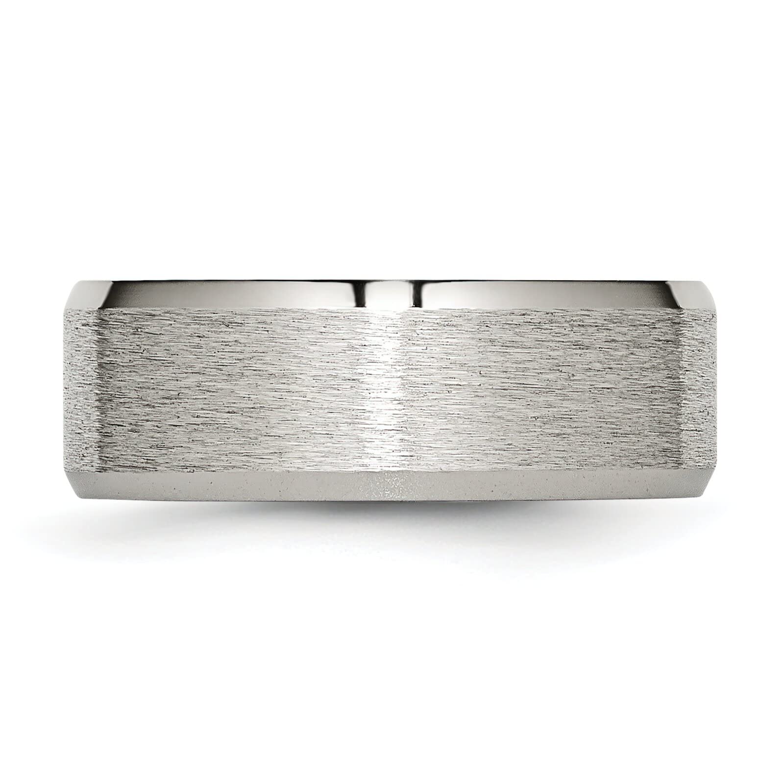 8mm Titanium Satin Finish Men's Wedding Ring Band - Size 11.5 - Durable & Comfortable for Everyday Wear, Anniversary Gifts & Special Occasions