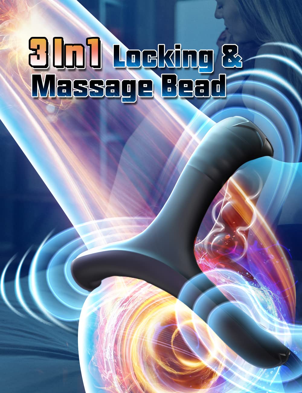 Premium Silicone Cock Ring for Men - 3-in-1 Erection Enhancer with Massage Beads | Ultra Soft & Comfortable Penis Ring for Enhanced Pleasure | Adult Sex Toy for Couples & Solo Play | Perfect for Spicing Up Your Intimate Moments & Bedroom Games