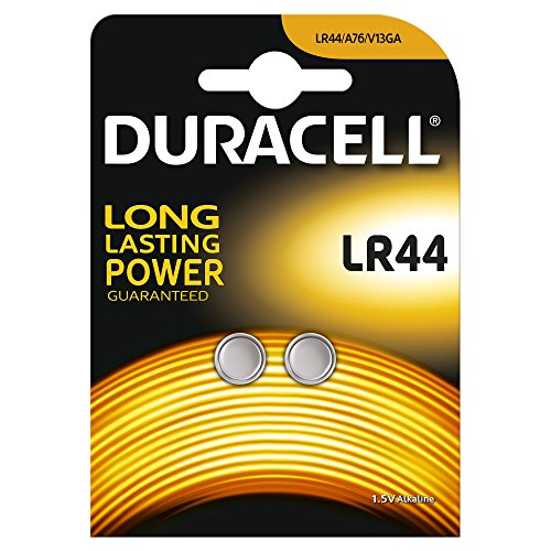 Duracell LR44 1.5V Alkaline Button Cell Batteries - Long Lasting Power for Watches, Calculators, Toys, and Small Electronics