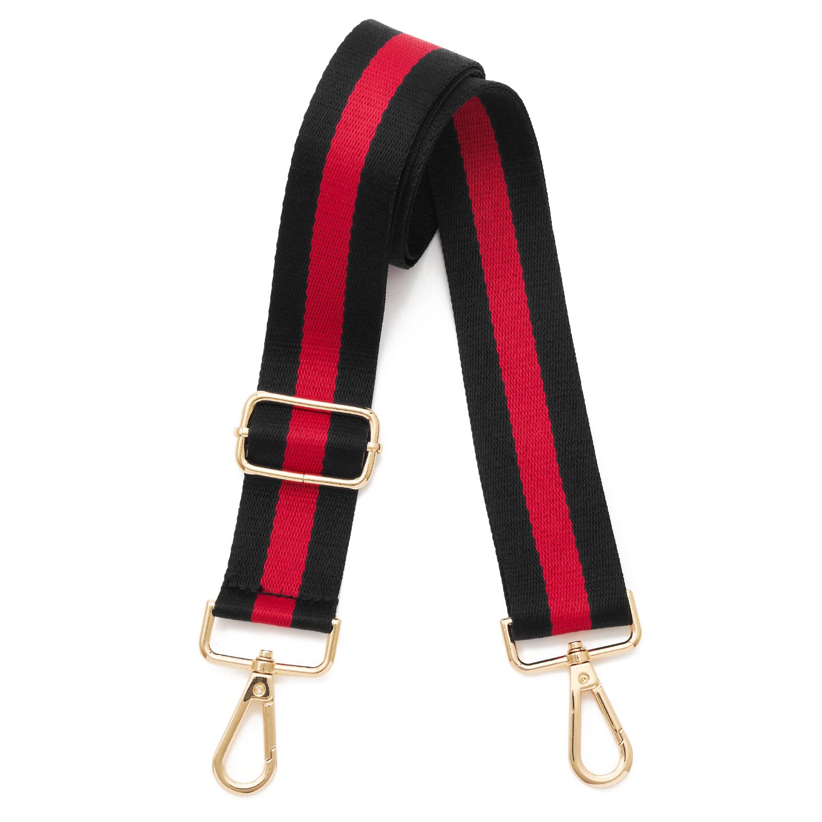 Adjustable Wide Crossbody Purse Strap for Women - Gold Hardware Canvas Shoulder Bag Replacement - Perfect for Travel, Shopping & Everyday Use