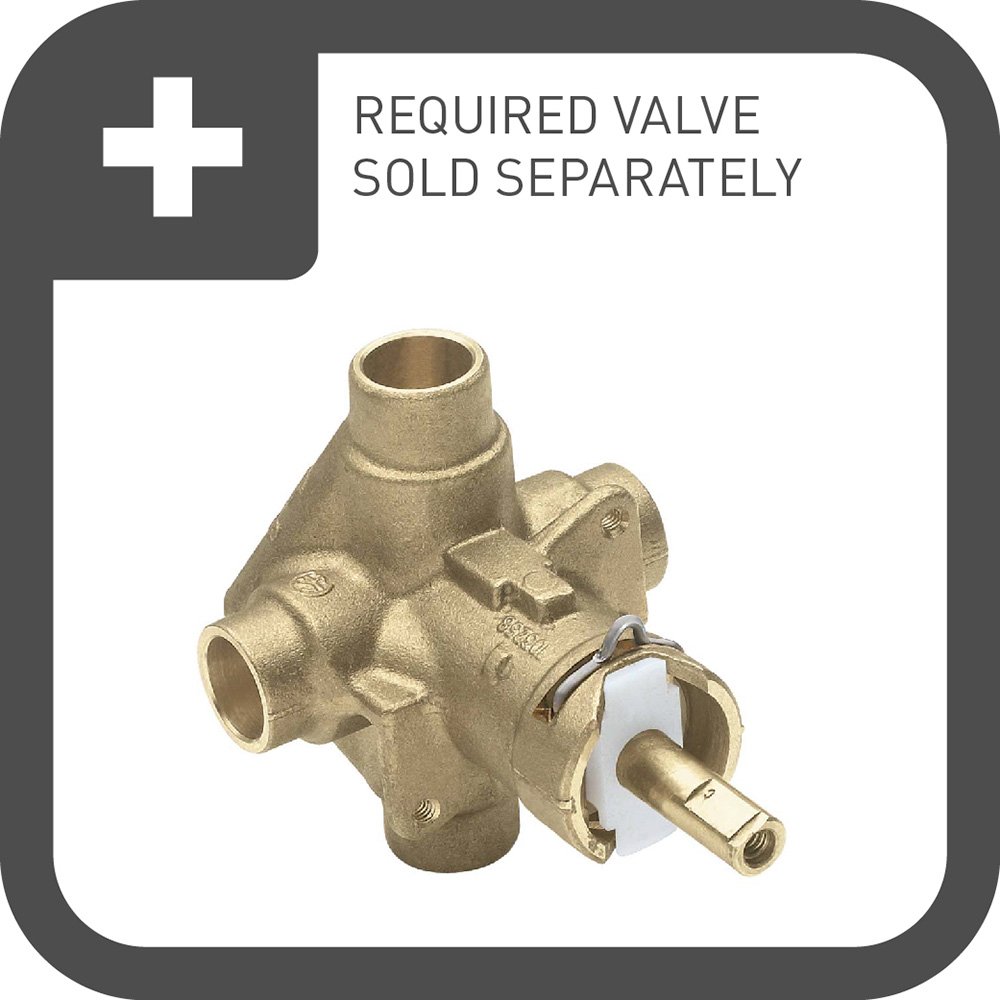 Moen TS340BN Felicity Posi-Temp Tub and Shower Valve Trim - Brushed Nickel Finish for Bathroom Remodeling and Shower Upgrade