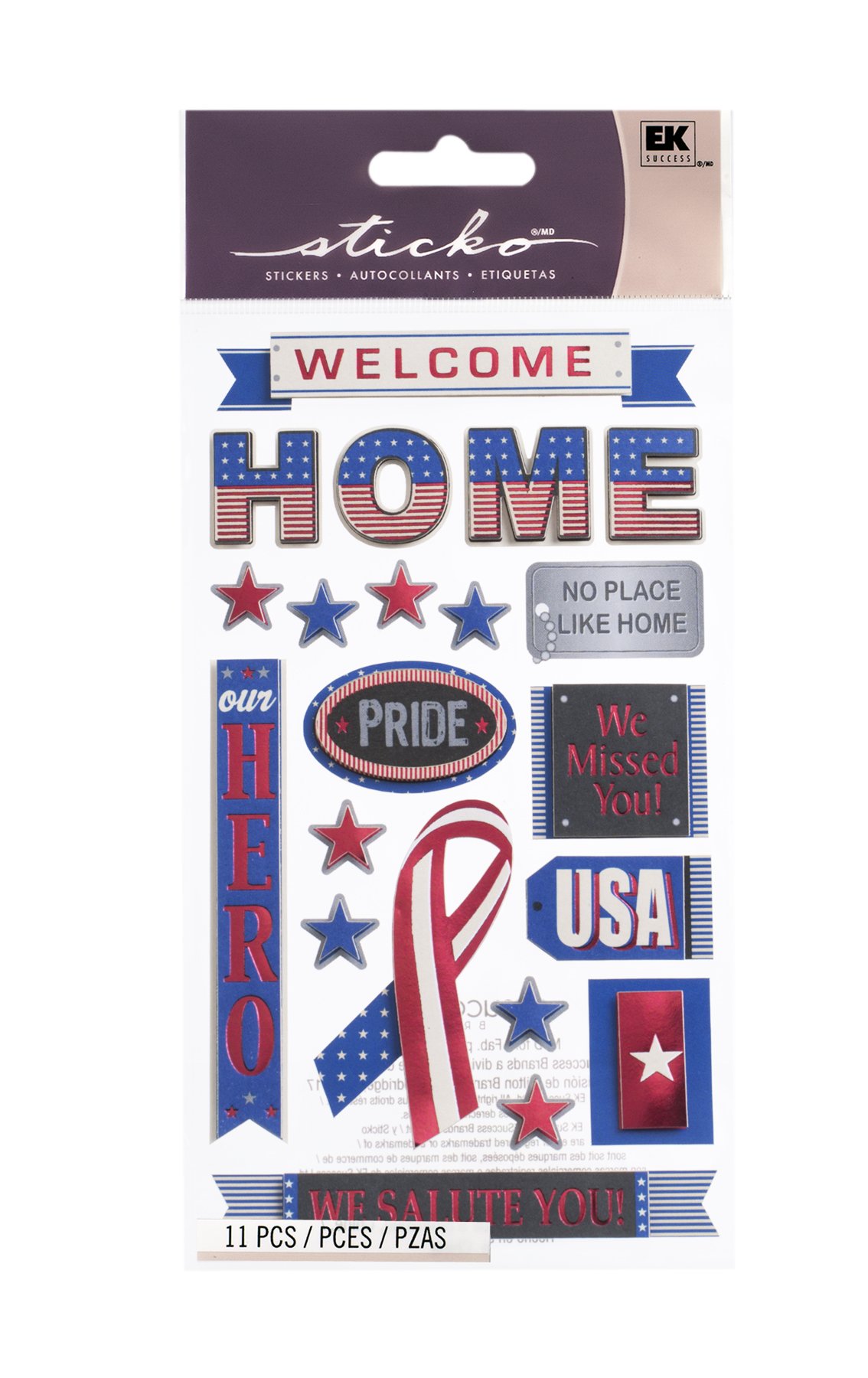 Sticko Welcome Home Stickers - Decorative Vinyl Wall Decals for Home Decor, Housewarming Gifts, Nursery & Living Room Wall Art
