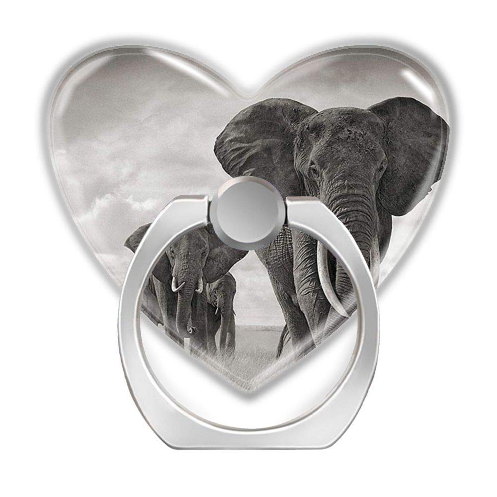 2 Pack Heart Shaped Phone Ring Holder - 360° Rotating Self-Adhesive Stand for Smartphones & Tablets | Universal Finger Grip for Hands-Free Viewing, Perfect for Office, Travel, and Daily Use