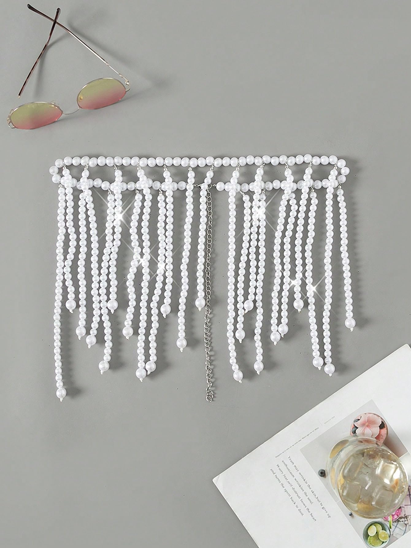 Women's Pearl Embellished Sequin Beach Cover Up - Stylish Loose Swimwear for Pool, Vacation & Summer Outfits | Perfect Bikini Accessory for Beach Parties & Resort Wear