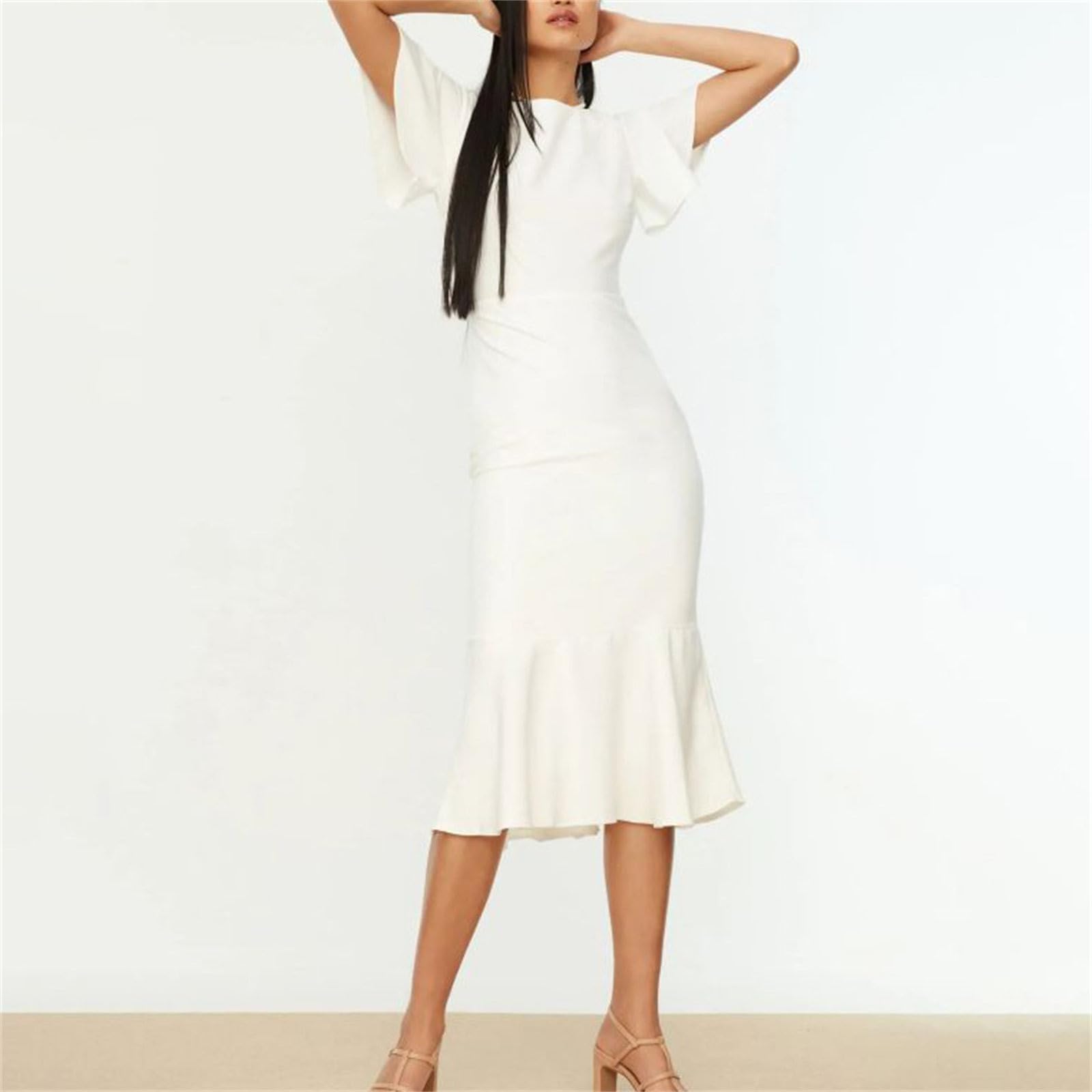 2023 Women's Guest Wedding Dresses - Casual Black Maternity Dress for Garden Party & Special Occasions | Perfect for Bridal Showers, Baby Showers & Formal Events