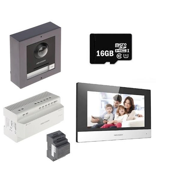 DS KIS702Y 2-Wire Video Intercom System - Secure Home & Office Communication with Crystal Clear Video - Perfect for Apartments, Gated Communities & Business Entrances