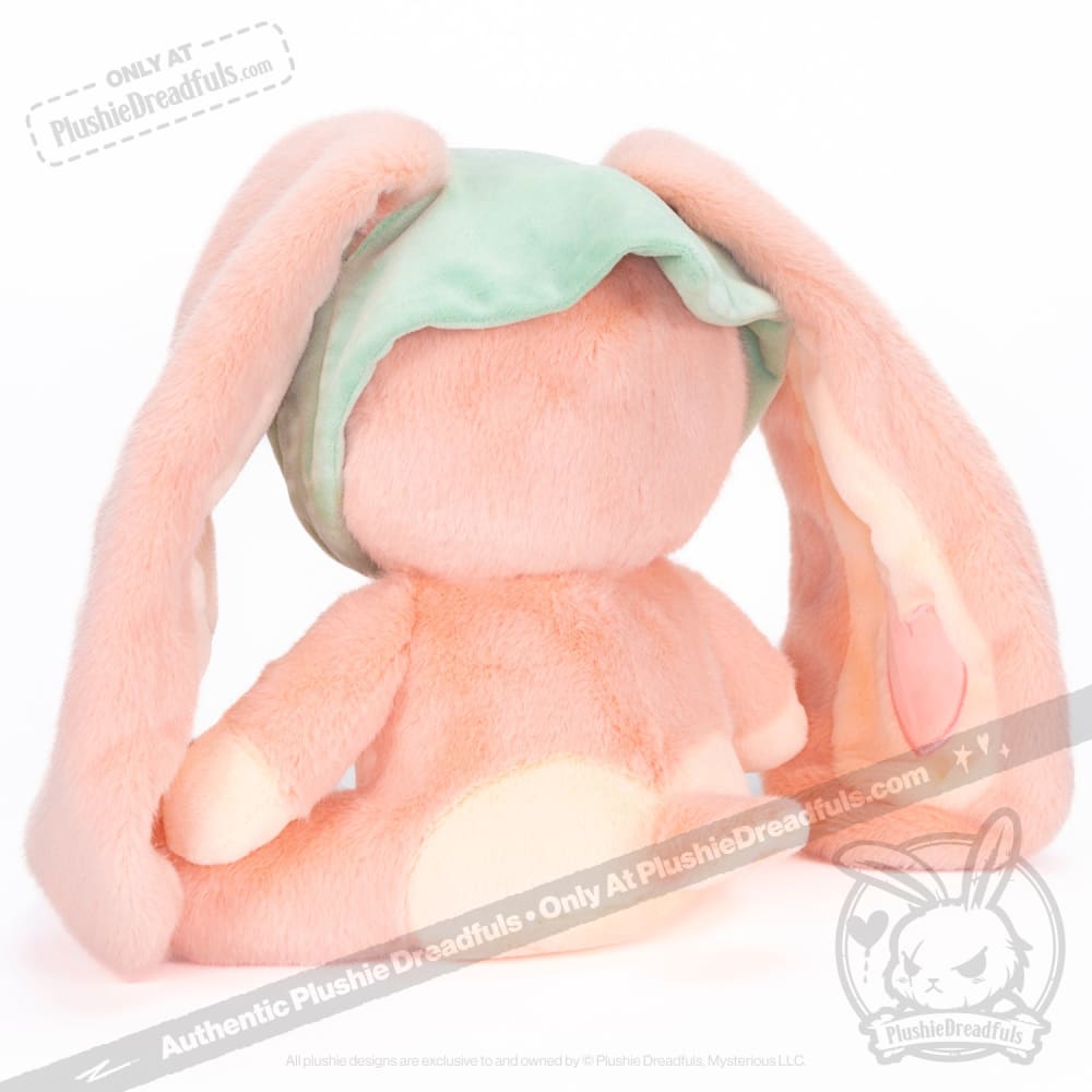 Plushie Dreadfuls Peach Rabbit Stuffed Animal Toy - Soft Cute Bunny Plush for Kids, Gift & Home Decor