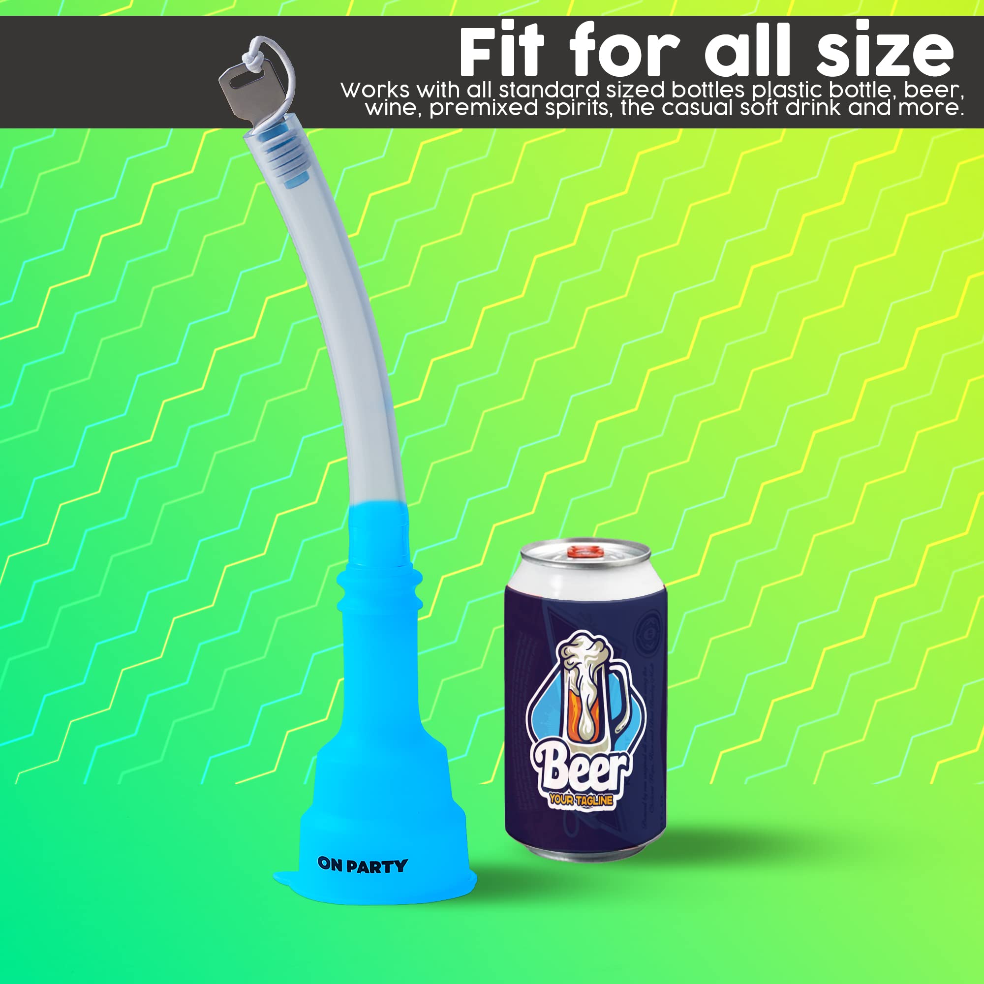 Portable Beer Bong Funnel - Ultimate Shotgunning & Chugging Tool for Parties, Tailgates & College Events - Fast & Easy Beer Drinking Accessory