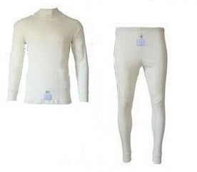 FIA Women's White Thermal Underwear Set - Long Sleeve Top & Long Leg Bottom for Winter Warmth | Base Layer for Cold Weather, Outdoor Activities & Layering