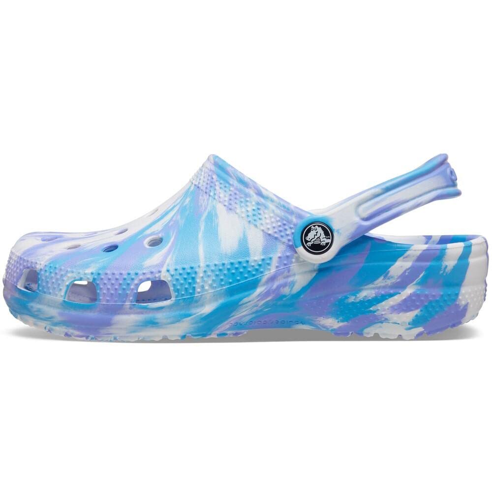 Crocs Unisex Classic Marbled Tie-Dye Clog | Comfortable Slip-On Water Shoes for Men & Women | Perfect for Beach, Pool, Garden & Casual Wear
