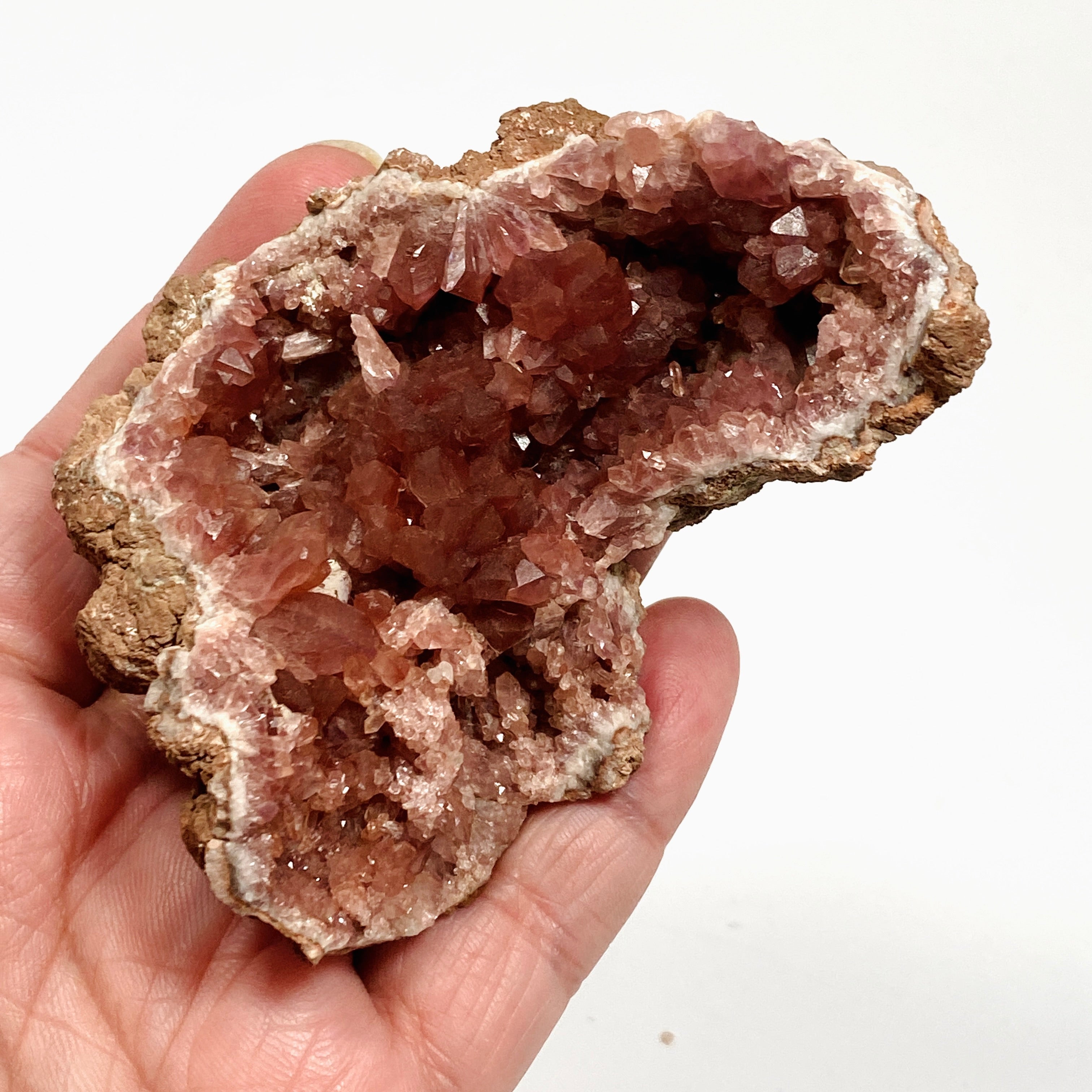 Natural Pink Amethyst Geode Crystal Cluster - Healing Stone for Home Decor, Meditation & Spiritual Gifts | PA97