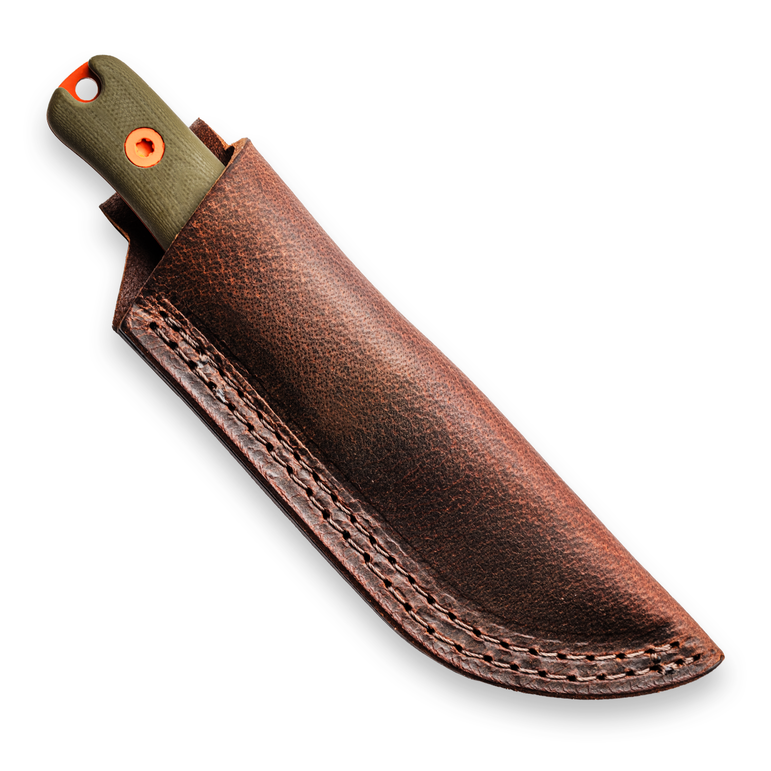 BLEM F3XC Extreme Conditions EDC Fixed Blade Knife - CPM 3V Steel, High Visibility Orange & OD Green G10 Handle - Perfect for Outdoor Survival, Hunting, and Tactical Use