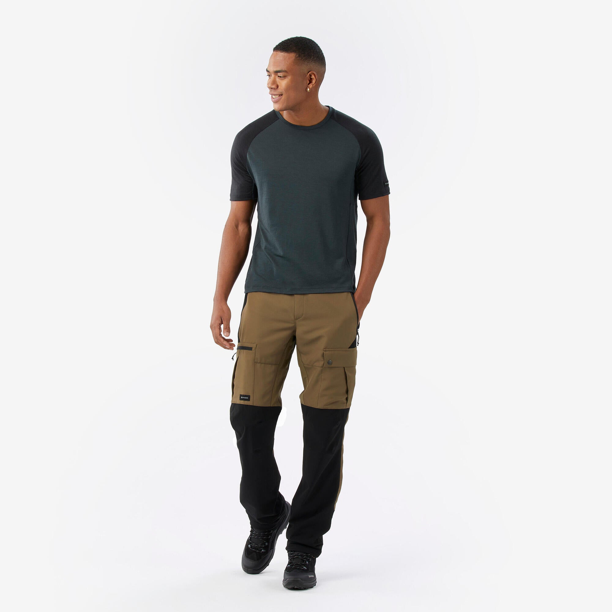 Simond Men’s Merino Wool Short Sleeve T-Shirt - Moisture Wicking & Odor Resistant Base Layer for Hiking, Camping & Outdoor Activities