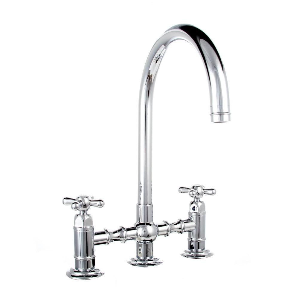 ZLINE Mona Chrome Kitchen Faucet with Side Sprayer - Modern Pull-Down Sprayer for Sinks, Dishwashing & Food Prep - MNA KF CH