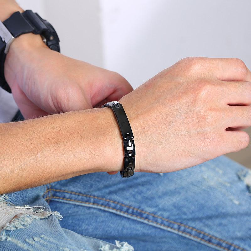Titanium Steel Couple Bracelet for Men and Women - Matching Love Jewelry Gift for Couples, Anniversaries, and Valentine's Day