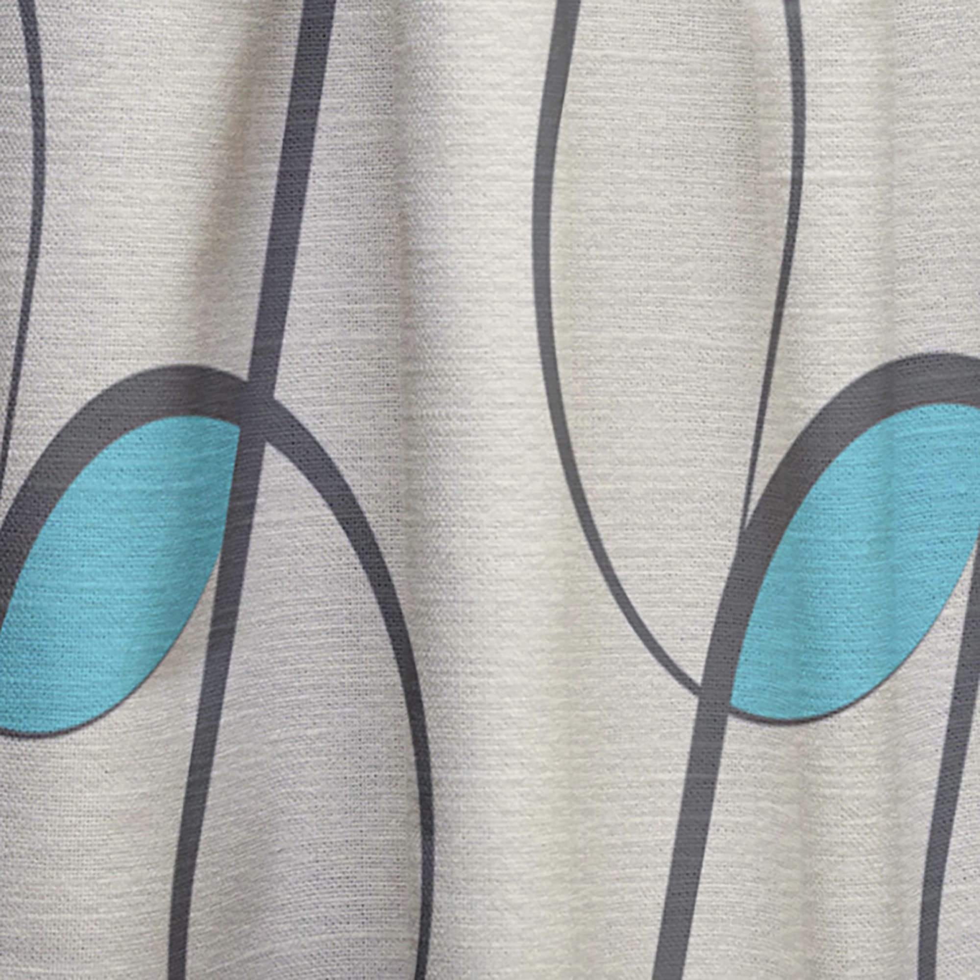 Retro Geometric Abstract Minimalist Pattern Curtains - Thermal Insulated Single Panel (52x84 inches) for Bedroom & Living Room - Blackout Window Drapes for Home Decor & Privacy