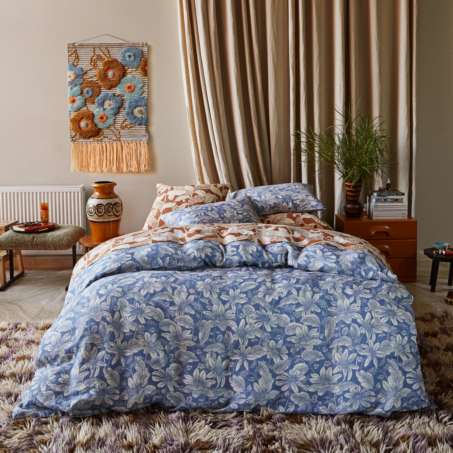 Amrita Linen Quilt Cover Set - Premium Soft Smoke Gray Bedding - Perfect for Master Bedroom, Guest Room & Cozy Home Decor