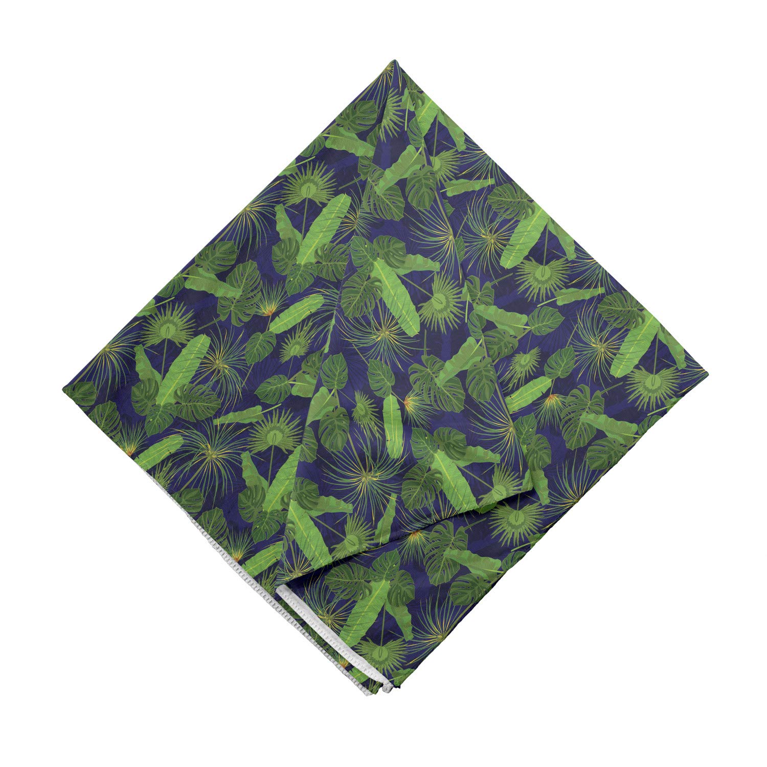 Ambesonne Tropical Monstera Banana Leaf Bandana - Unisex Head & Neck Scarf for Men & Women - Perfect for Beach, Hiking, Music Festivals & Outdoor Activities