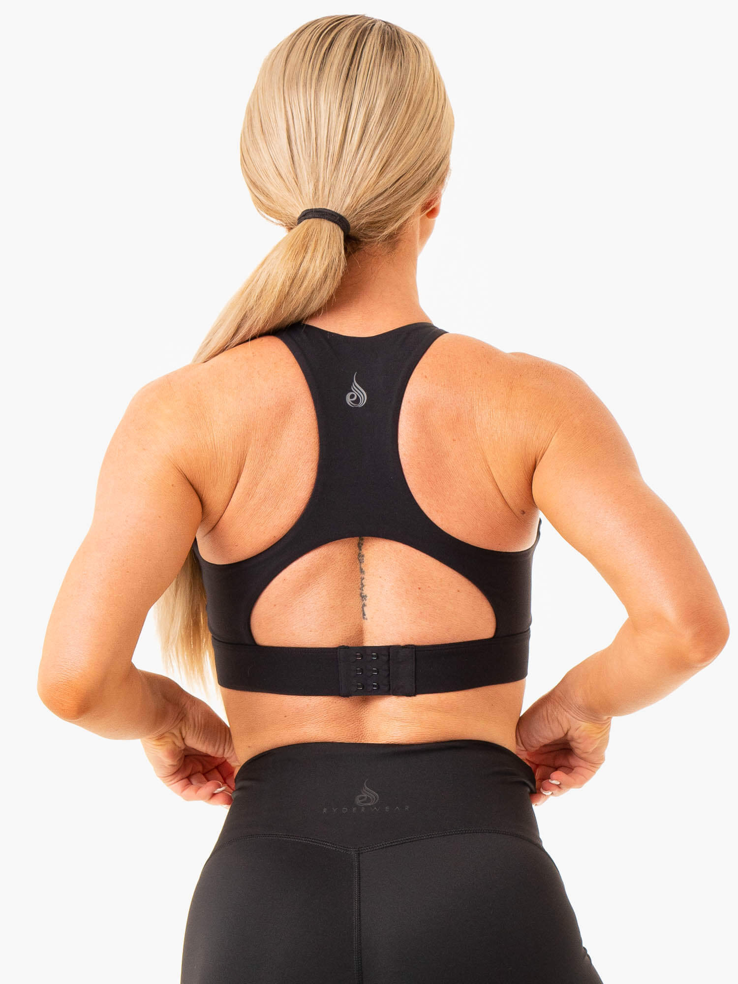 High Impact Sports Bra for Women - Supportive & Breathable Black Workout Top for Running, Gym & High-Intensity Training