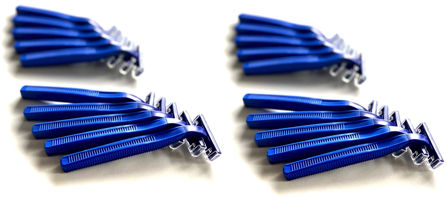 Premium 20-Pack Stainless Steel Disposable Razor Blades - Blue Twin Blade Shavers with Aloe Vera Lubrication Strip for Men & Women | Salon-Quality Shaving for Travel, Hotels & Home Grooming