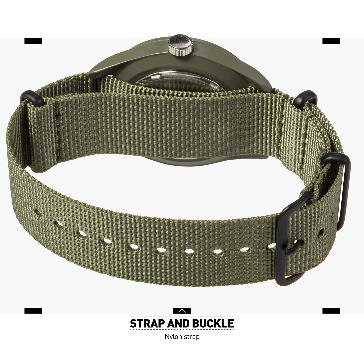 MDC Men's Tactical Military Watch - Waterproof Analog Quartz Wristwatch with Date & Day Display, Army Green Nylon Band - Perfect for Outdoor Sports, Field Work & Military Use