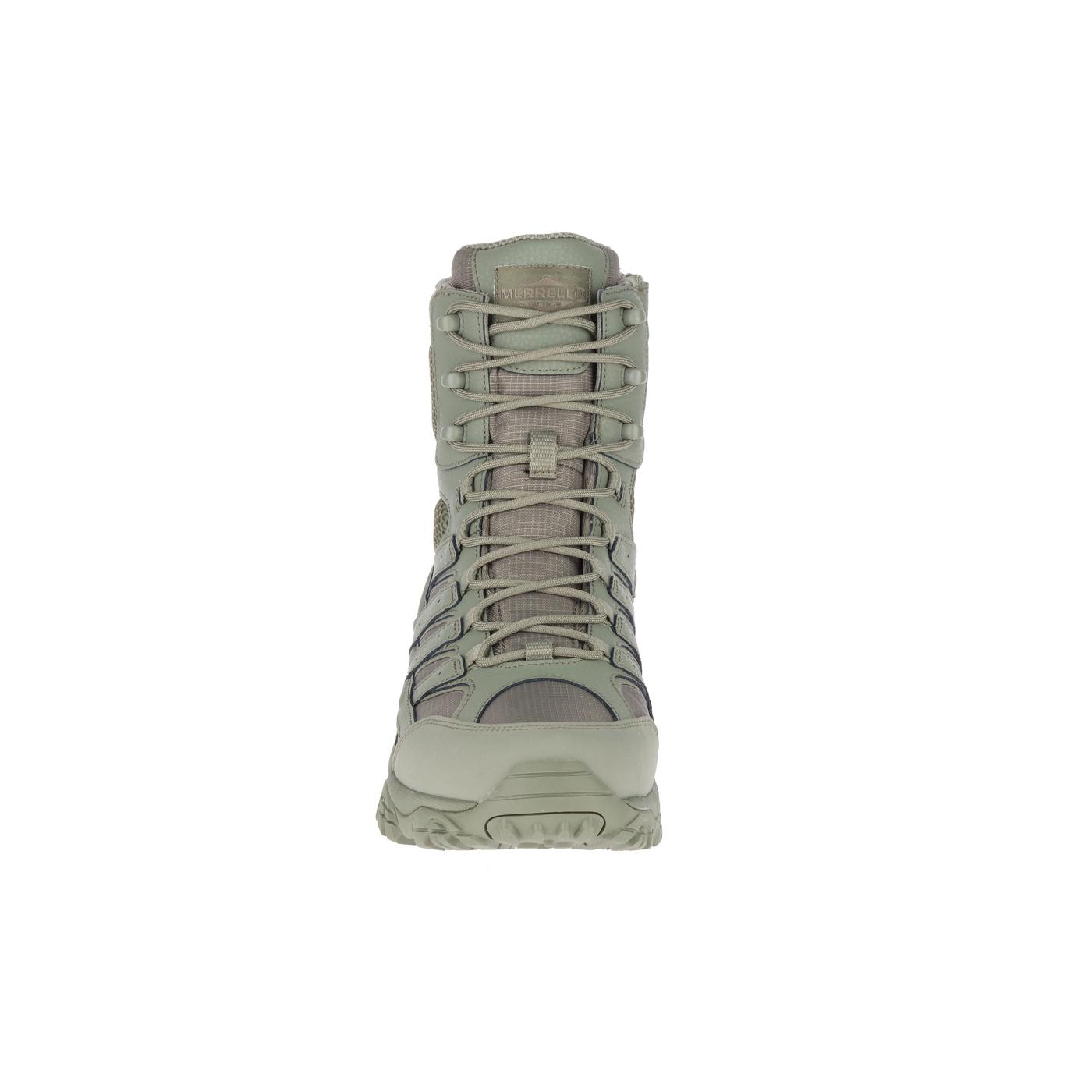 Moab 2 8 Men's Tactical Work Boots - Waterproof Hiking Boots for Outdoor Adventures (Tactical Sage Green) - Perfect for Construction, Hunting & Military Use